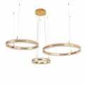 Lampa wisząca  ARKADIA LED Trio 40/60/80 cm – złoty połysk