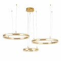 Lampa wisząca  ARKADIA LED Trio 40/60/80 cm – złoty połysk