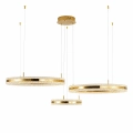 Lampa wisząca  ARKADIA LED Trio 40/60/80 cm – złoty połysk