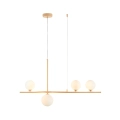Lampa wisząca MODERNO  80 cm -kremowa z białymi kloszami