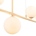 Lampa wisząca MODERNO  80 cm -kremowa z białymi kloszami