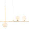Lampa wisząca MODERNO  80 cm -kremowa z białymi kloszami