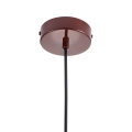 Lampa wisząca MODERNO  80 cm - burgundowa z białymi kloszami