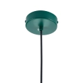 Lampa wisząca MODERNO  80 cm -szmaragdowa z białymi kloszami