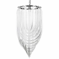 Lampa wisząca WAVE srebrna 40 cm