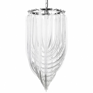 Lampa wisząca WAVE srebrna 40 cm