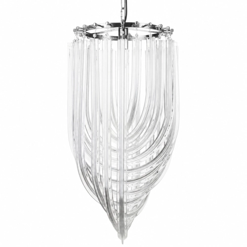 Lampa wisząca WAVE srebrna 40 cm