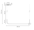 Lampa wisząca MINIMA-1 LED złoty połysk 120 cm